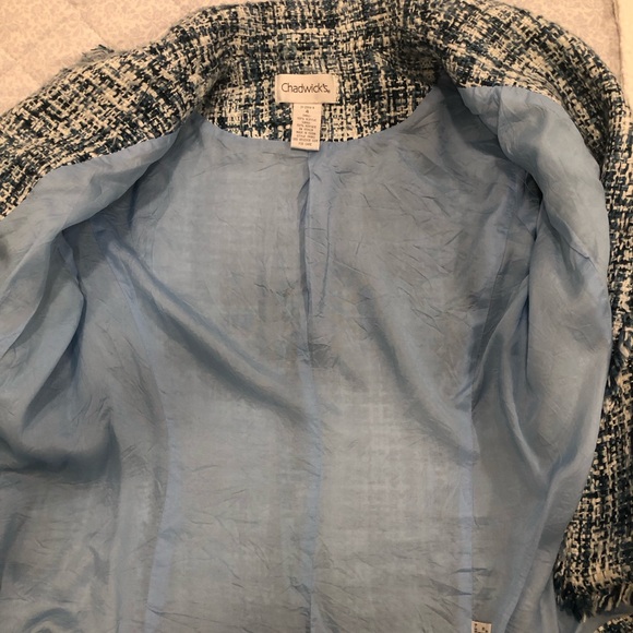Chadwicks Blue and White Tweed Blazer - Picture 11 of 16